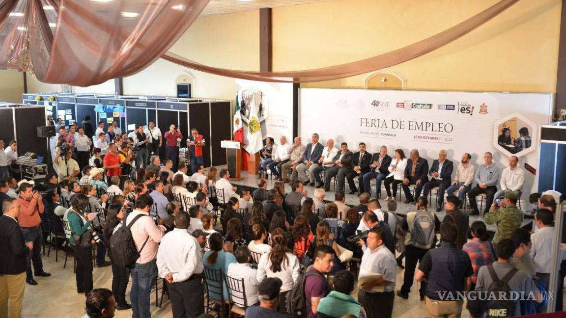 Ofrecerán 600 vacantes en feria del empleo en Ramos Arizpe