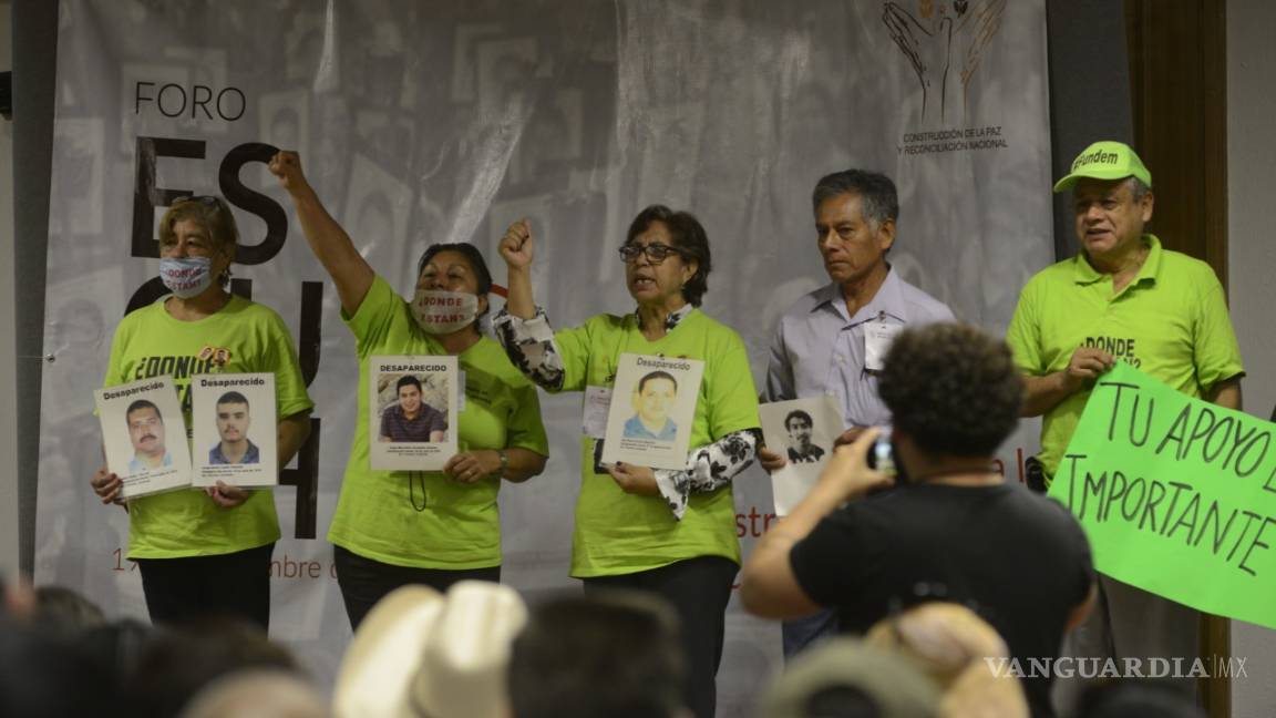 En vivo: Foro por la Paz en Saltillo; familiares de desaparecidos toman la tribuna