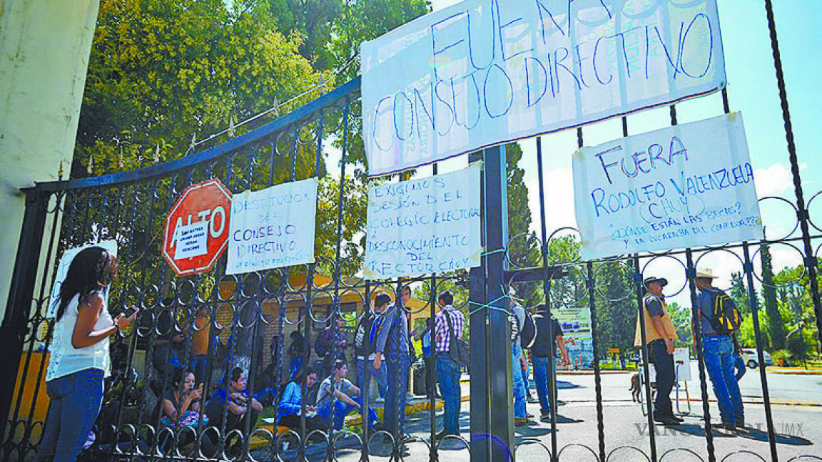 En huelga de hambre 12 alumnos contra elección en la Universidad Agraria Antonio Narro de Saltillo