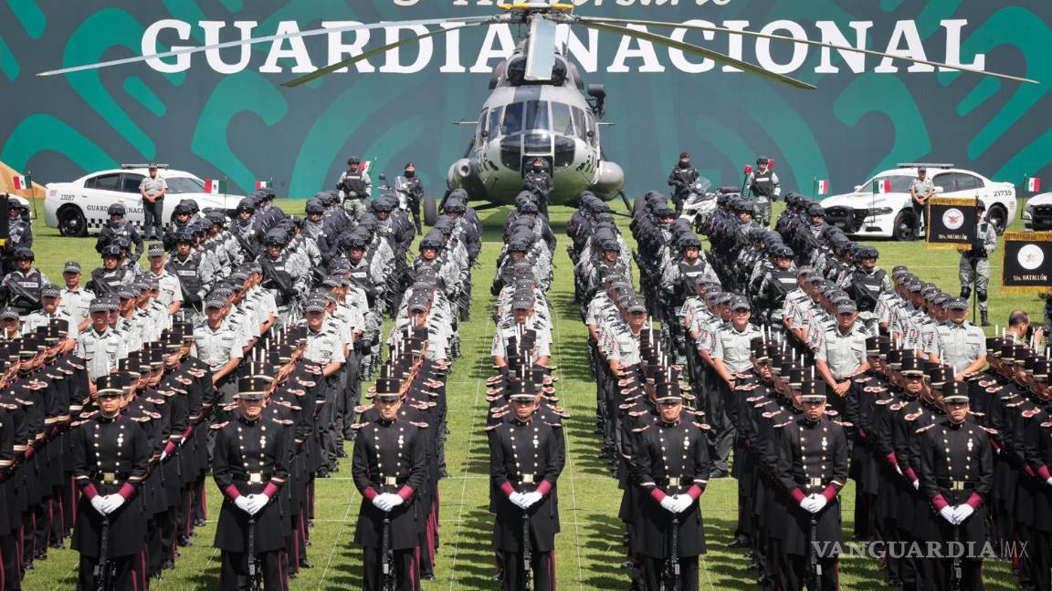 $!Celebra AMLO 5 años de la Guardia Nacional: deben ser ‘ejemplo de honestidad’