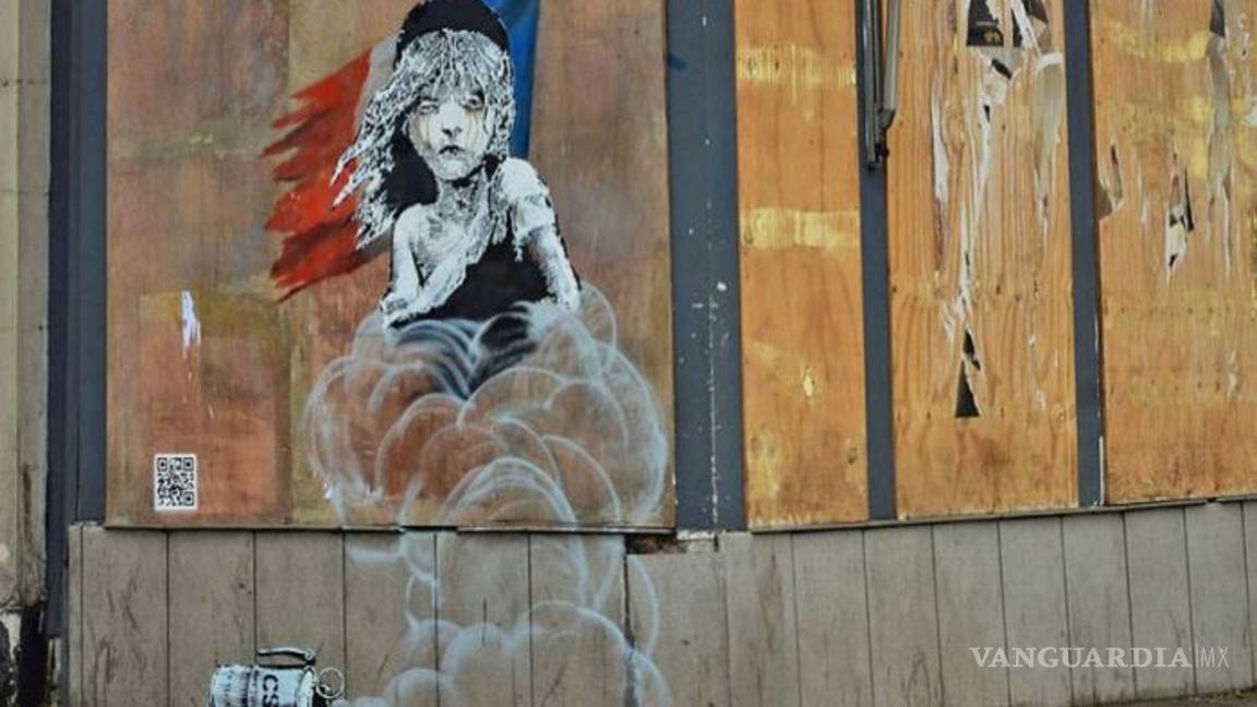 $!Tapan graffiti de Banksy que critica trato a migrantes