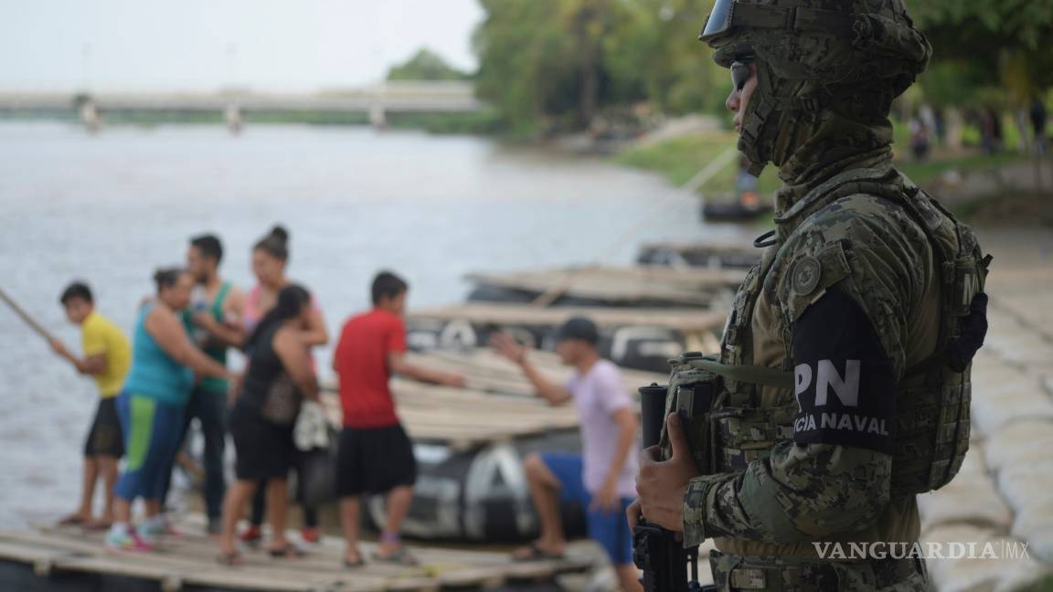 $!México endurece el control migratorio en su frontera sur con la Guardia Nacional (fotogalería)