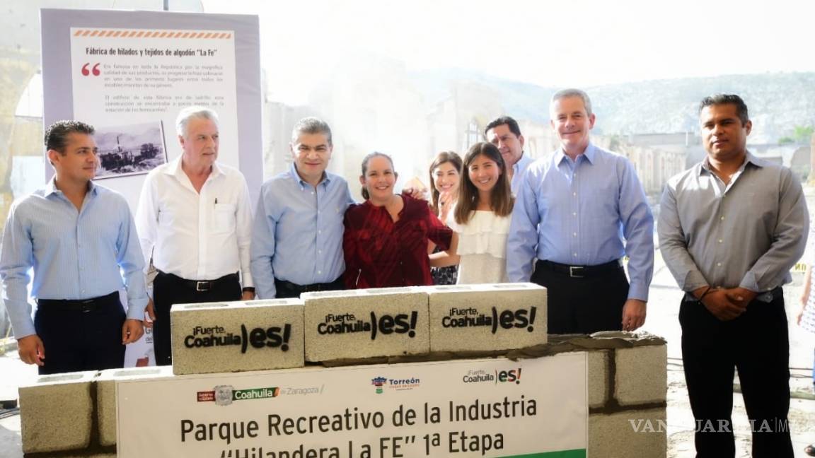 Arranca Miguel Riquelme construcción del Parque Hilandera la Fe” en Torreón