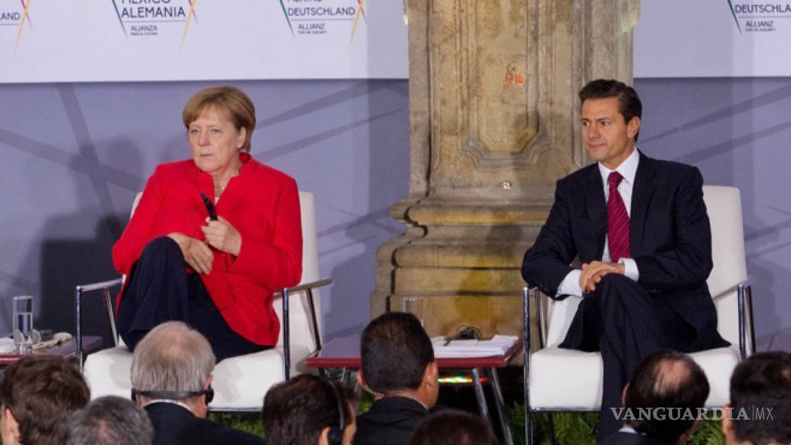 Peña Nieto y Angela Merkel, por un comercio libre y justo