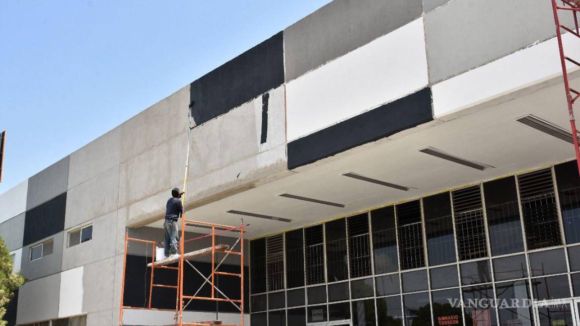Avanzan trabajos de rescate de la Unidad Deportiva de Torreón