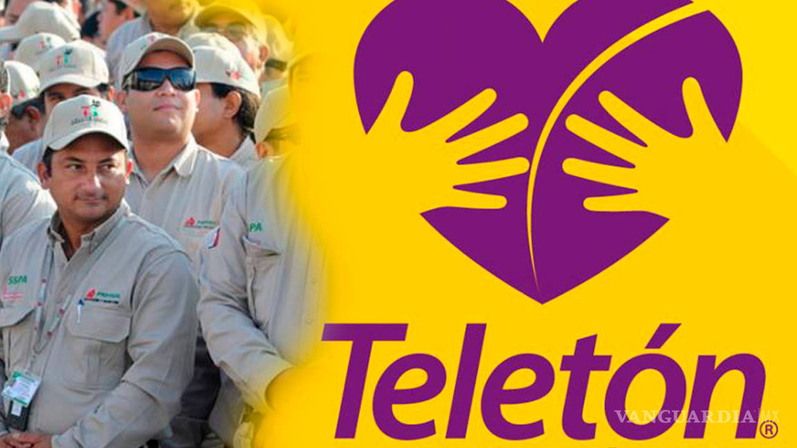 Pemex 'sugiere' a sus trabajadores 'donar' de 300 a 600 pesos para el Teletón