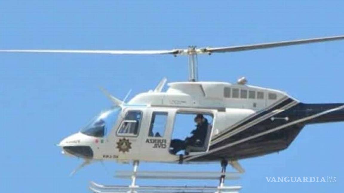 Atacan helicóptero de Seguridad Pública del Estado de Nuevo León