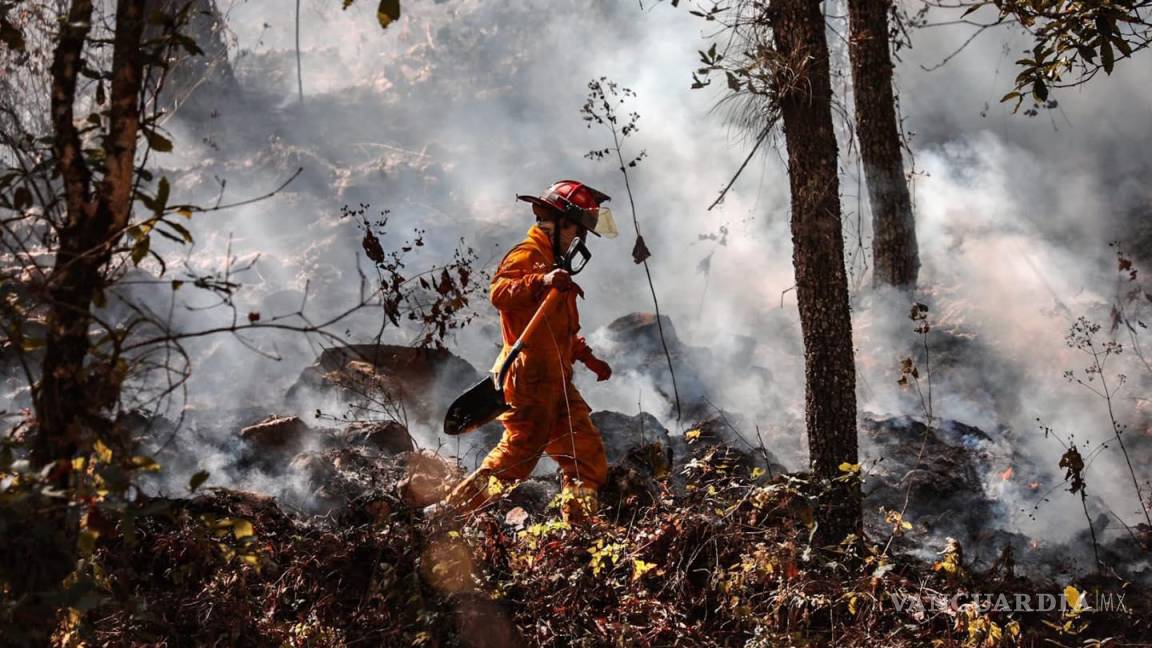 ¡Se salva Arteaga!... Declaran controlado incendio en la Sierra de Santiago en Nuevo León