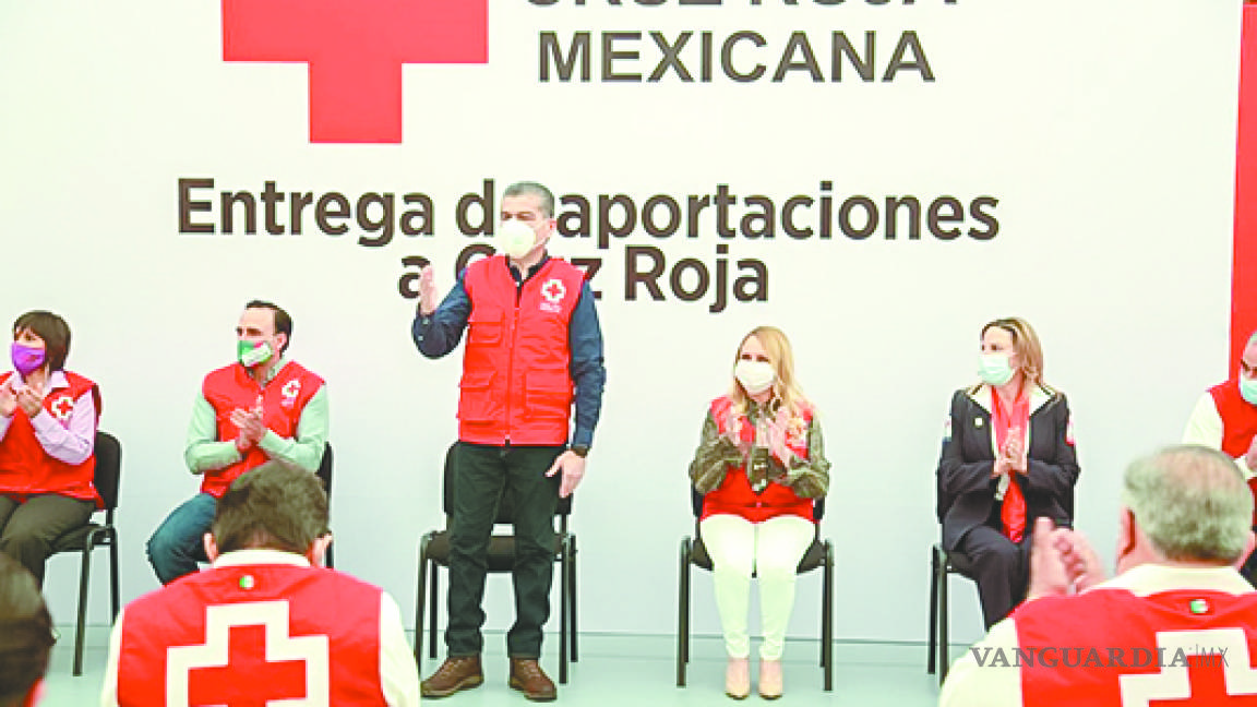 Entrega Estado 11.5 mdp a la Cruz Roja en Coahuila