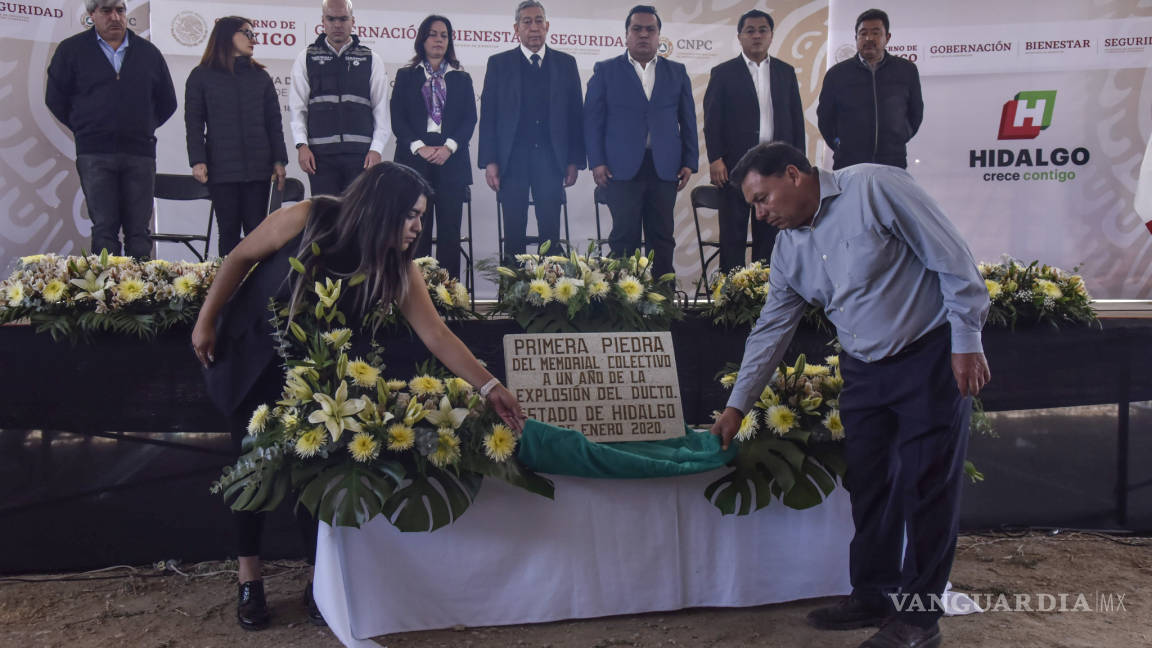 Conmemoran a víctimas de Tlahuelilpan y anuncian inversión