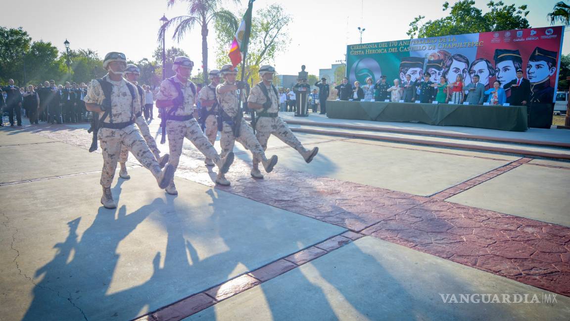 $!Conmemoran Aniversario de la "Gesta Heroica Chapultepec" en Piedras Negras