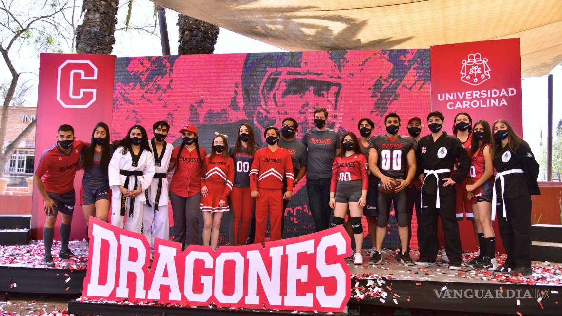 Presenta Universidad Carolina programa de Fútbol Americano y nueva piel de los Dragones