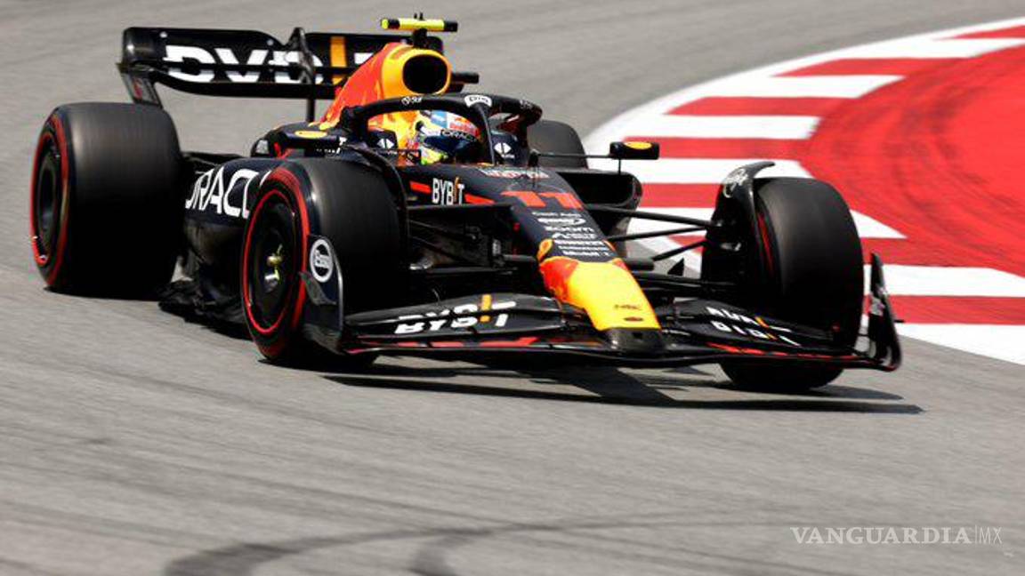 $!Verstappen deja en segundo a Checo Pérez en la FP1 del GP de España