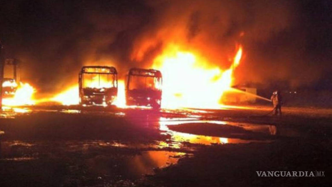 Fue provocado el incendio de los 47 autobuses en Tabasco: Fiscalía