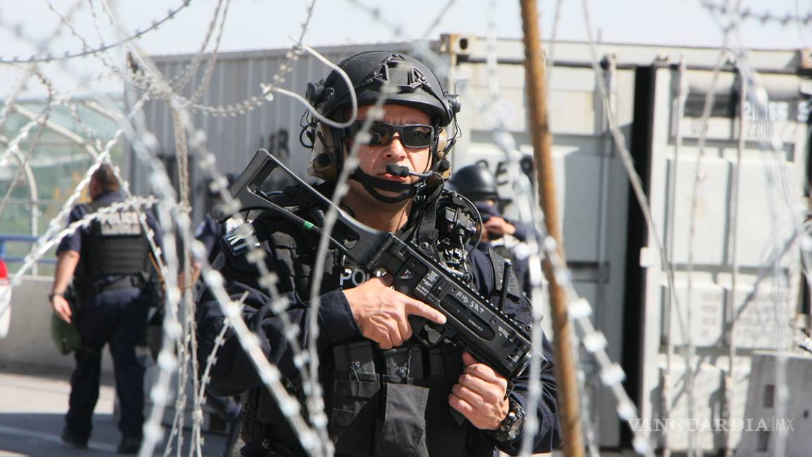 $!Tras declaración de Donald Trump, permanecen simulacros en Puentes Internacionales para contención de migrantes