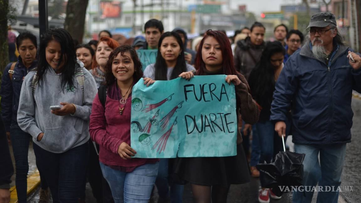 $!Javier Duarte desconoce deuda con la Universidad Veracruzana