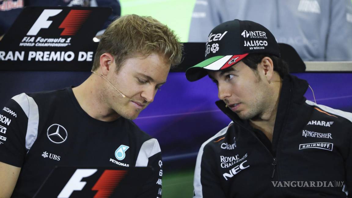 $!Rosberg y Pérez compartieron pista cuando el piloto alemán corría en la Fórmula 1.
