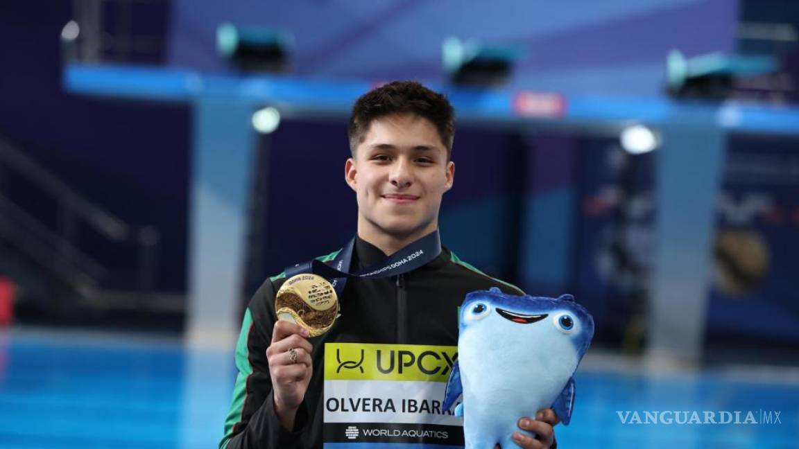 Mexicano Osmar Olvera gana oro en el Campeonato Mundial Acuático de Doha 2024