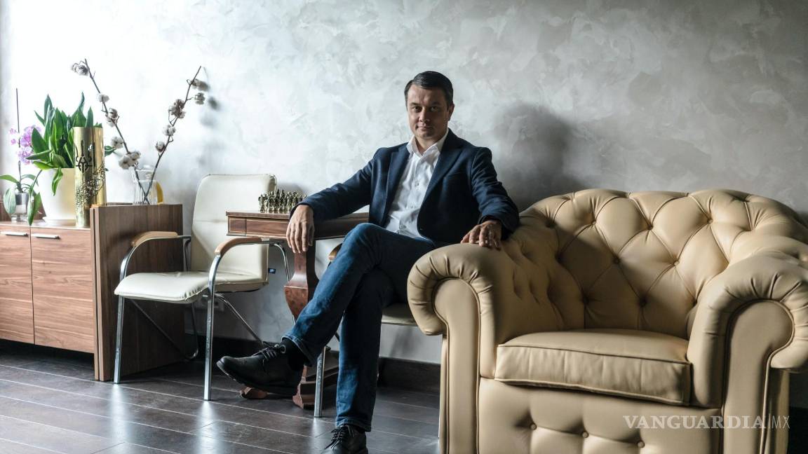 $!Dmytro Razumkov, expresidente del Parlamento de Ucrania, en su oficina de Kiev.