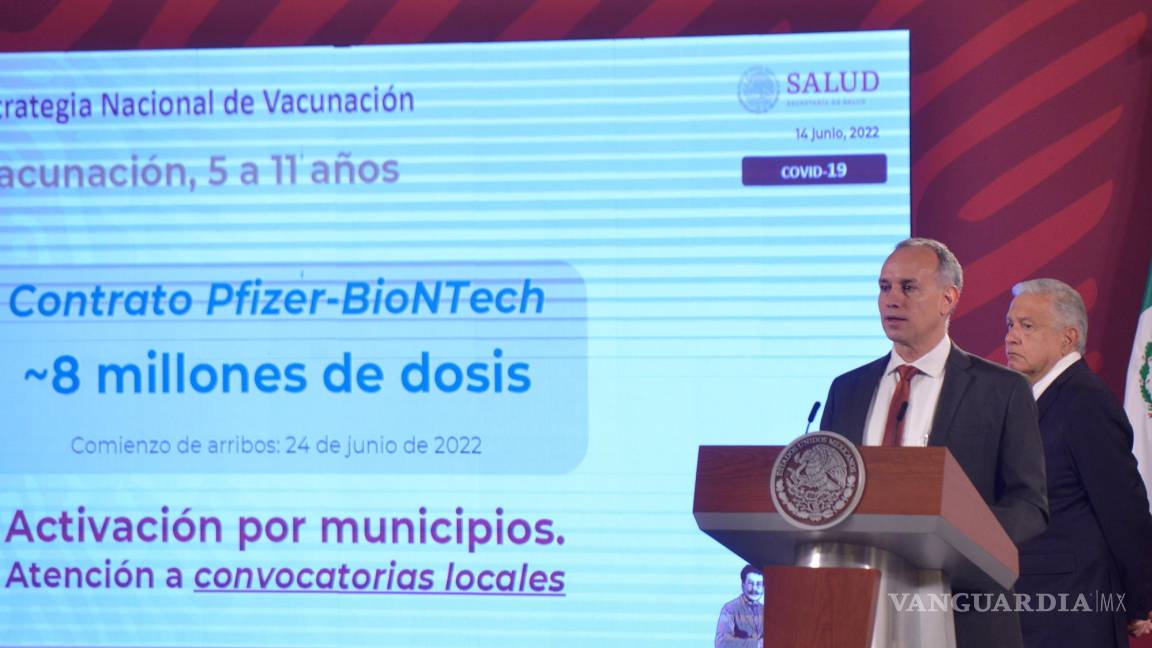 $!López Gatell anunció la vacunación a niños de 5 a 11 años.