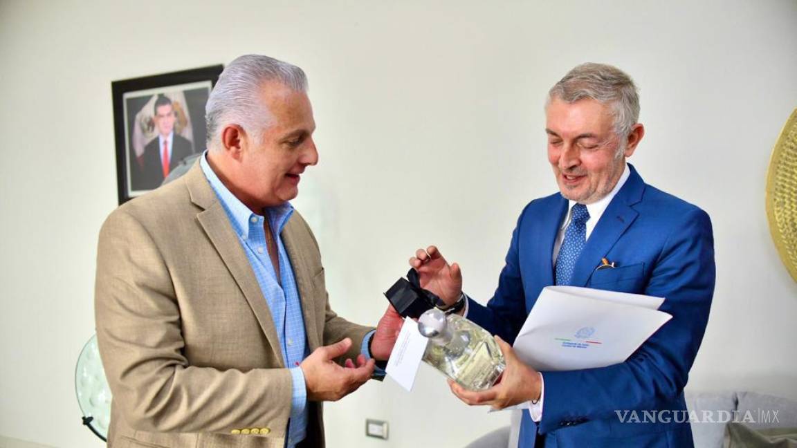 Se reúne Román Cepeda con Embajador de Italia