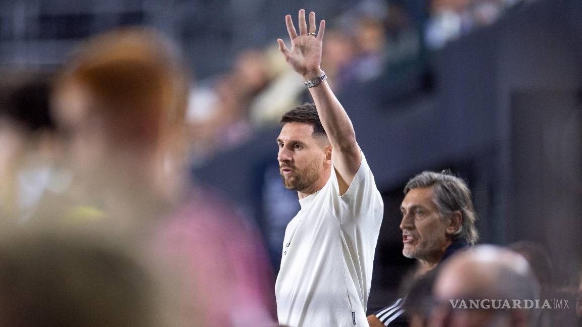 $!Lionel Messi vivió desde la tribuna el duelo de la “Concachampions”.