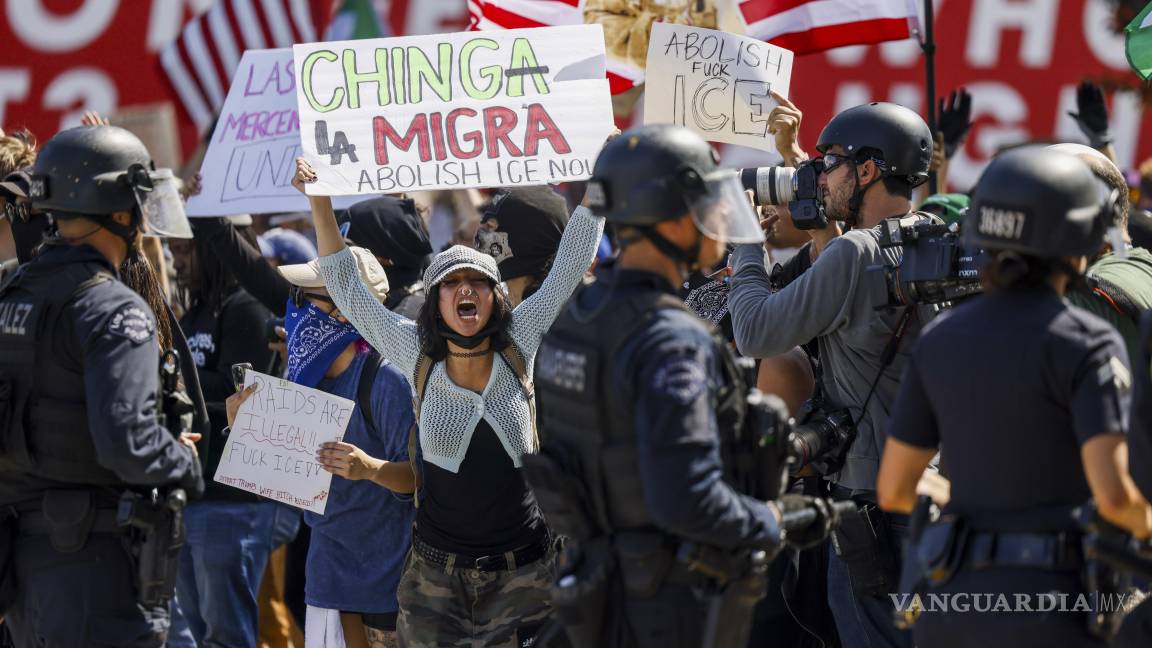 Declaran toque de queda en Los Ángeles, tras cuatro días de protestas contra redadas migratorias