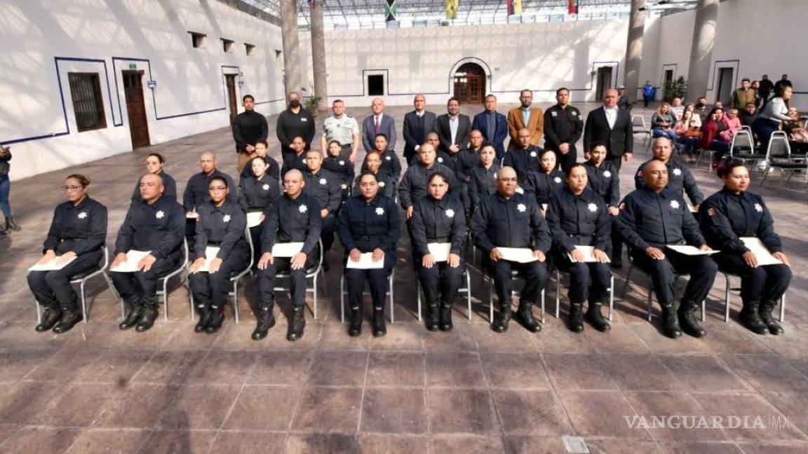 Tiene Seguridad Pública de Monclova nuevos elementos; se gradúan 30 de la Academia de Policía