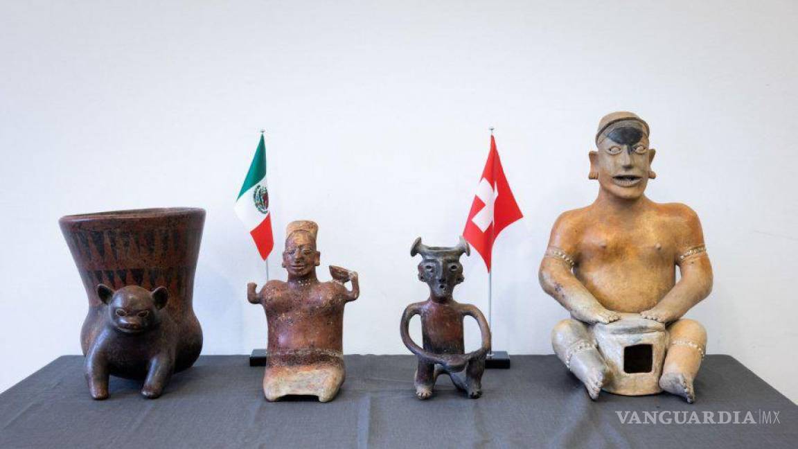 Suiza regresa 24 piezas prehispánicas a México: Estaban en una colección privada