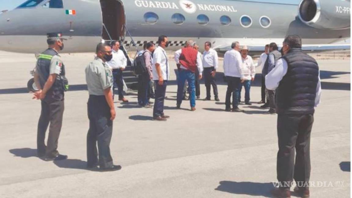 Coahuila: denuncian presencia de jefe de Guardia Nacional y uso de avión en acto de Morena