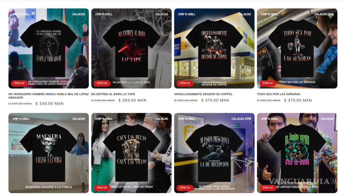 $!’Camisetas Pendejas’, tienda donde venden la playera de “Un verdadero hombre no habla mal de López Obrador”