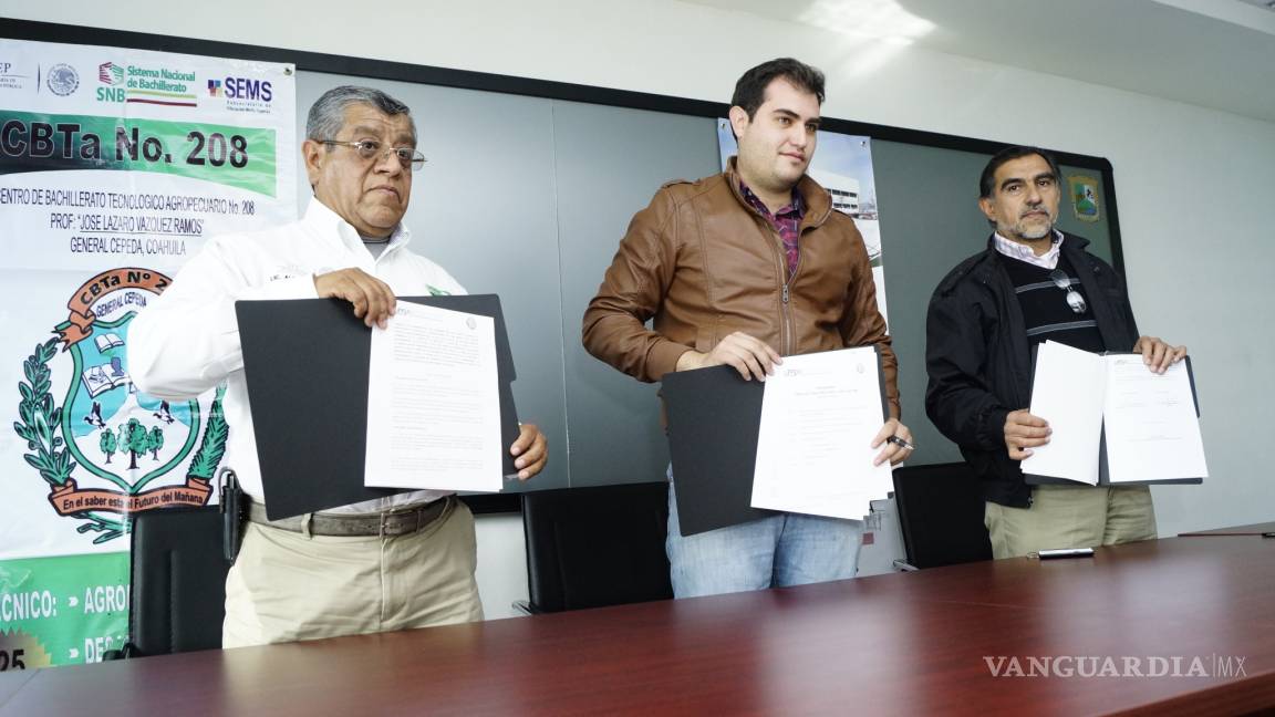 La Universidad Politécnica de Ramos y el CBTA 280 firmaron convenio para desarrollar programas académicos en conjunto
