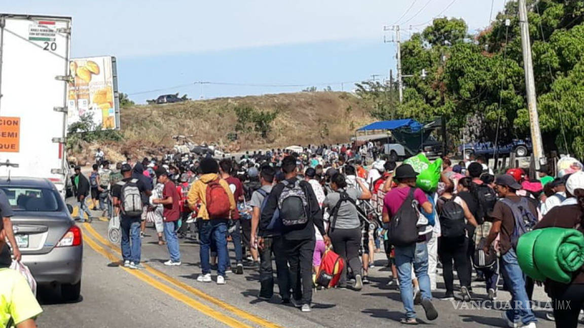Llegan cientos de migrantes a la región del Istmo en Oaxaca