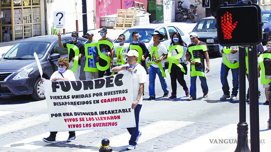 'Llegará tarde castigo para quienes permitieron desapariciones en Coahuila', dice Fuundec