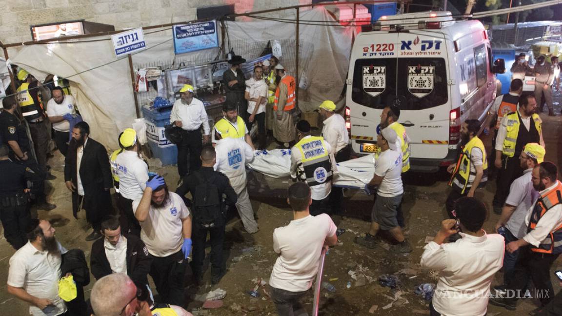 Reportan autoridades al menos 40 muertos tras estampida en evento en Israel