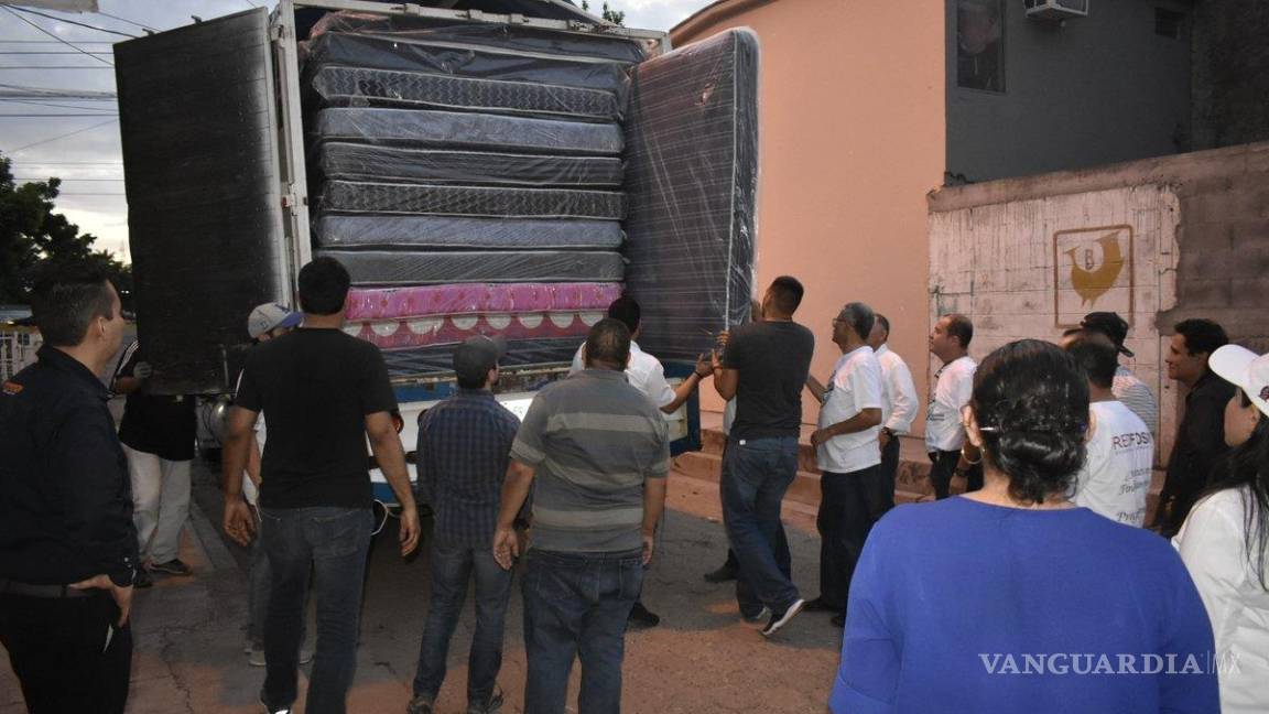 Investigan quién donó colchones usados en Sinaloa