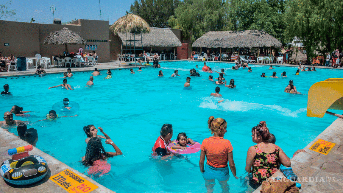 Ahuyenta clima templado a bañistas de balnearios de Saltillo