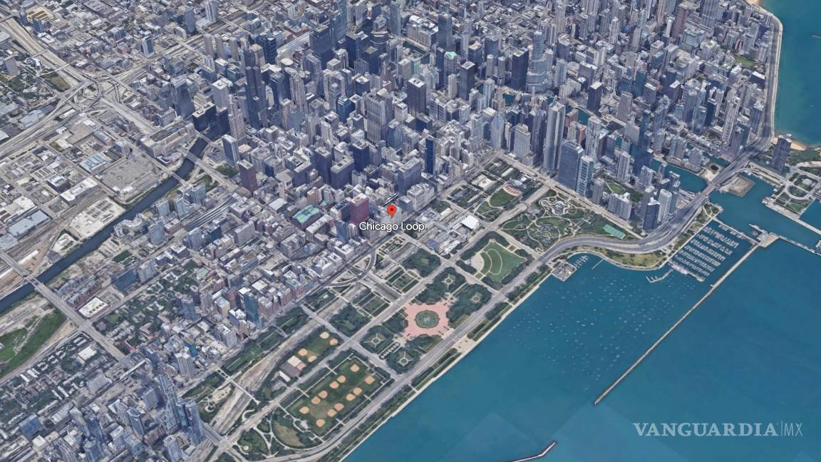 $!Área de Chicago Loop (The Loop) vista desde arriba.
