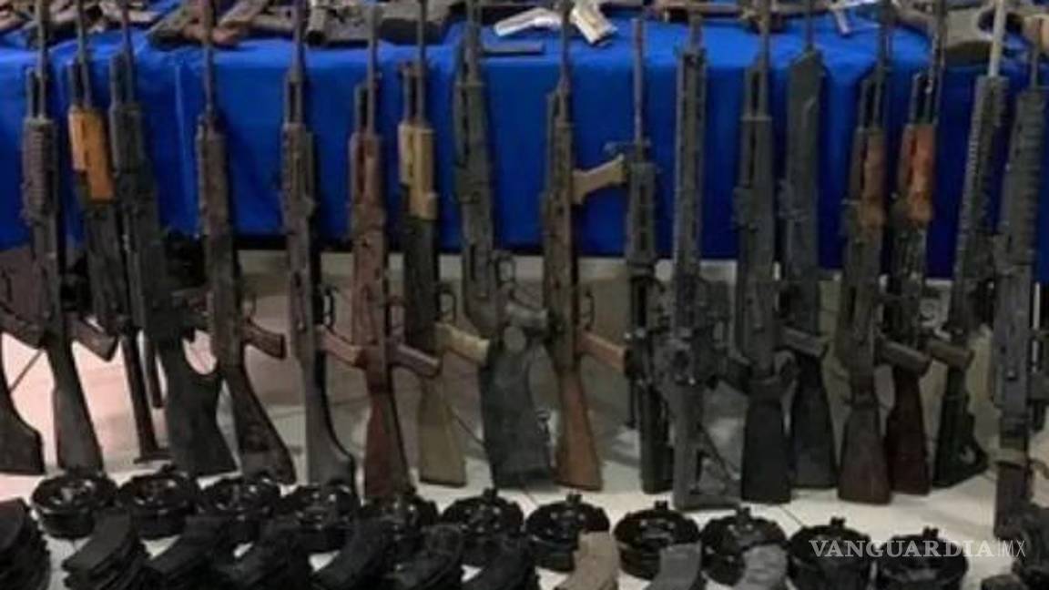 $!Dan golpe a ‘Los Chapitos’, les decomisan arsenal en Culiacán