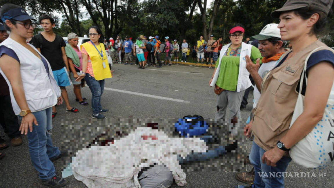 Joven migrante muere en tras caer de un camión en Chiapas