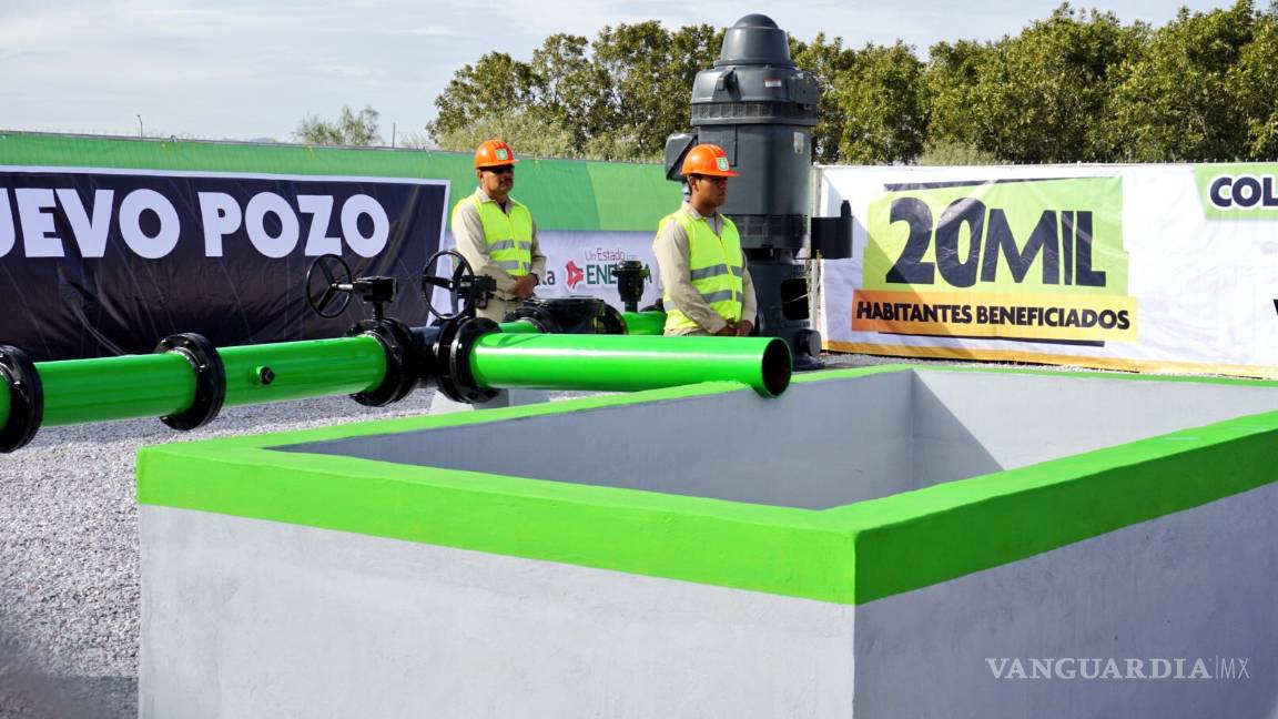 $!Ponen en operación nuevo pozo de agua potable en Torreón