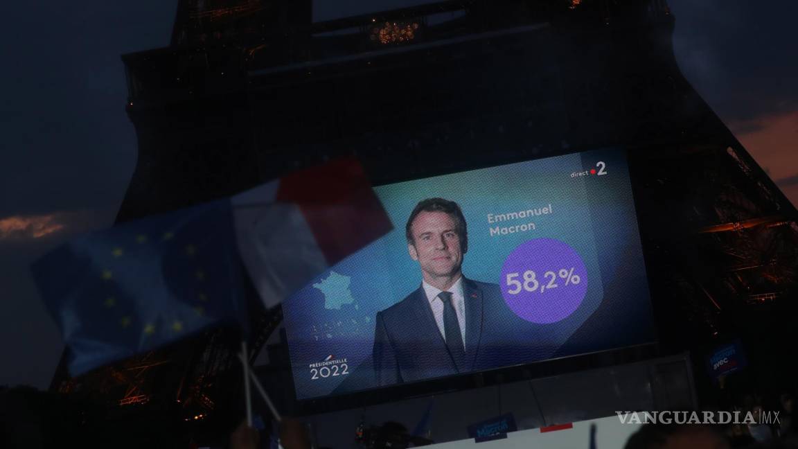 Es reelegido Macron como presidente de Francia
