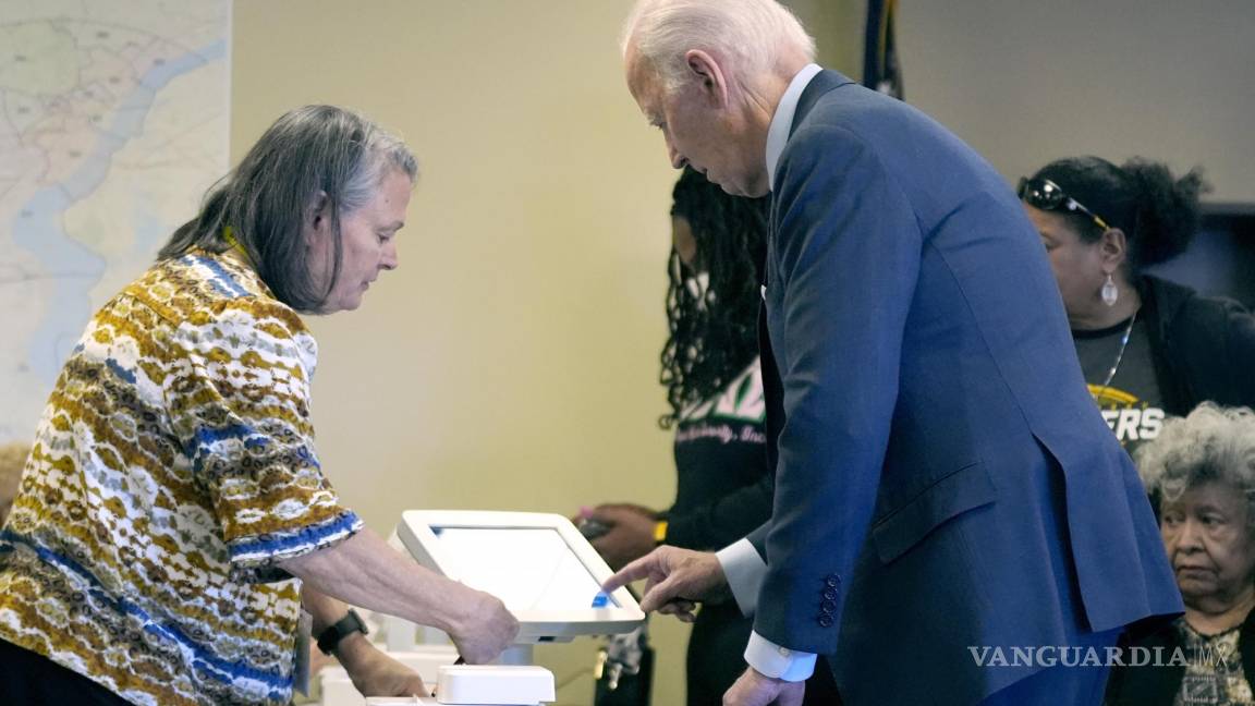 Emite Biden voto anticipado en elección presidencial de EU