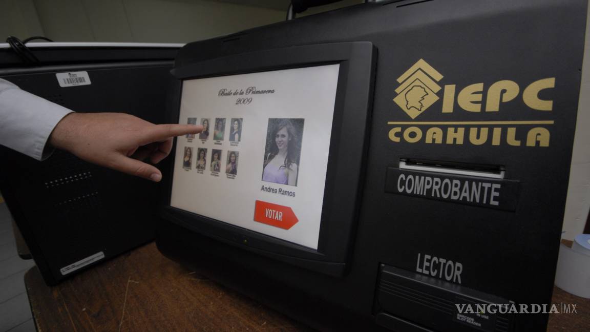 Afirma INE que uso de urna electrónica reducirá margen de error en elecciones de Coahuila