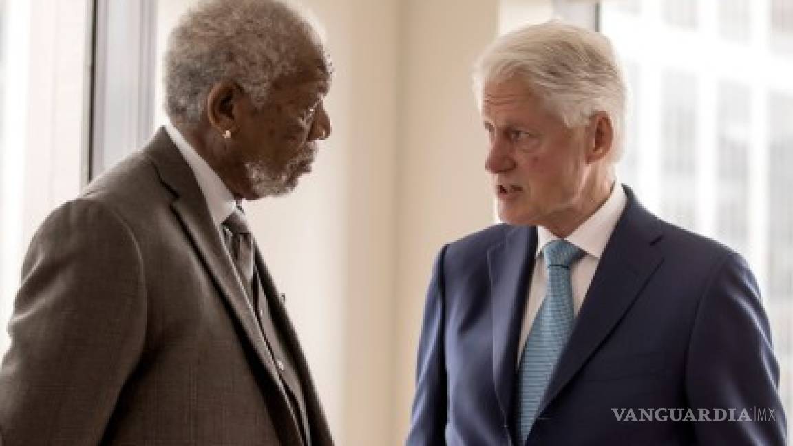 Morgan Freeman entrevista a Bill Clinton para National Geographic