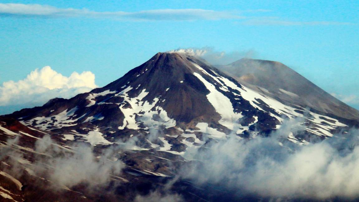 $!Vista del volcán Chillán, situado en el sur de Chile. EFE/Str