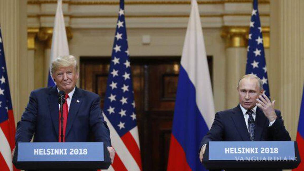 $!Reunión entre el presidente de Estados Unidos, Donald Trump y el mandatario ruso, Vladímir Putin el 16 de julio de 2016 en Finlandia.