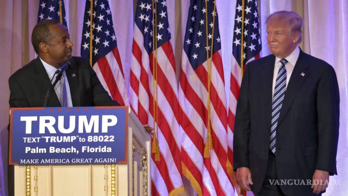 $!Ben Carson apoya la candidatura de Donald Trump