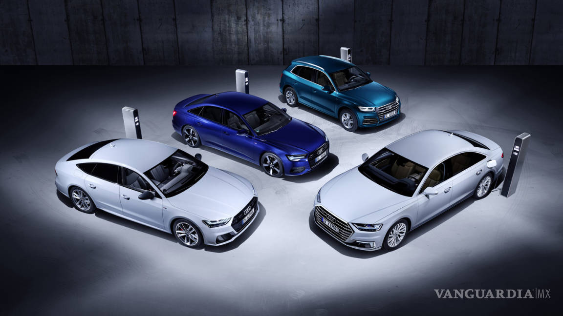Audi amplía su gama de híbridos enchufables, modelos A8, A7, A6 y Q5 se incluyen