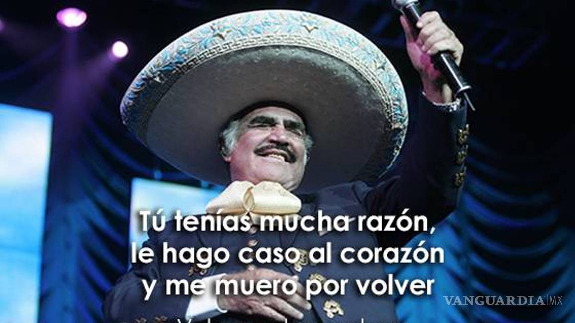 $!"Sigo siendo el rey" y otras 14 frases con las que recordaremos a Vicente Fernández